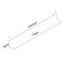 Hanah Home E5 - 226 Estantería de Pared Escandinava Nogal